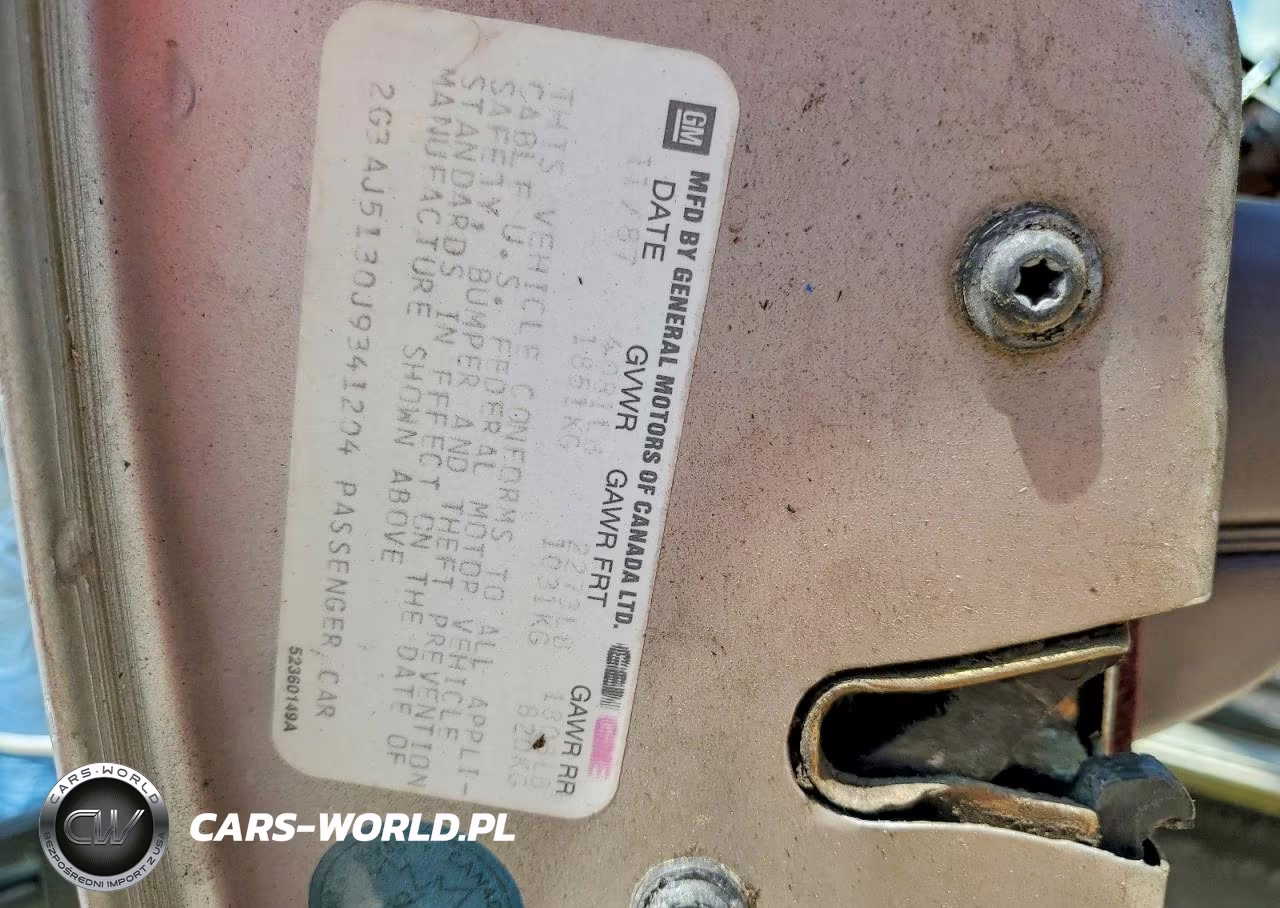 1988 Oldsmobile Cutlass Ciera VIN:2G3AJ5130J9341204 - 12