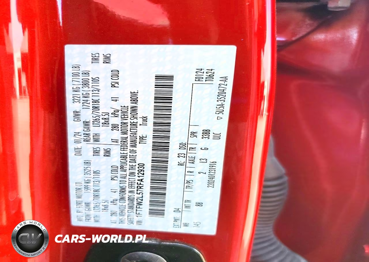 2024 Ford F150 Stx VIN:1FTFW2L57RFA12930 - 12