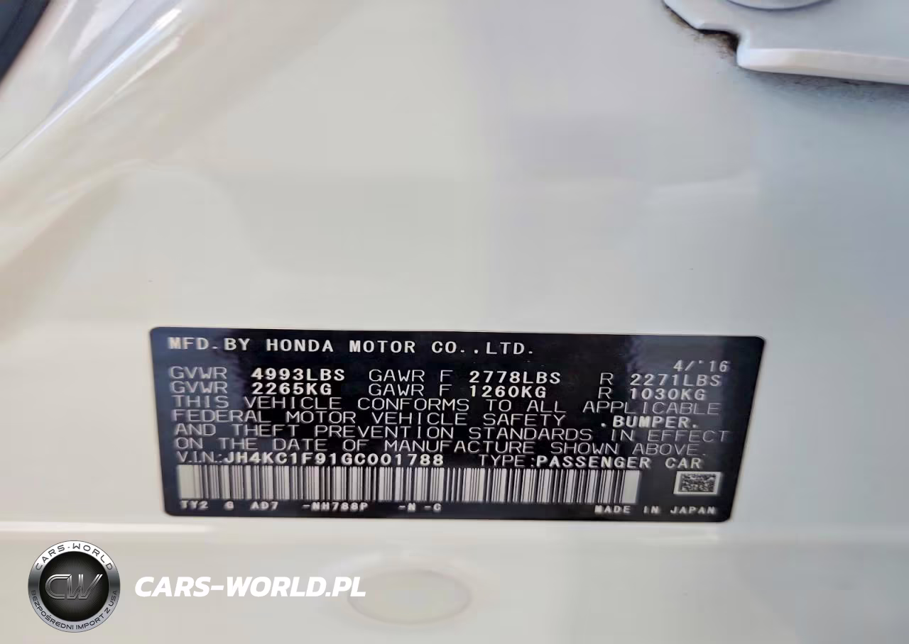 2016 Acura Rlx Advance VIN:JH4KC1F91GC001788 - 13
