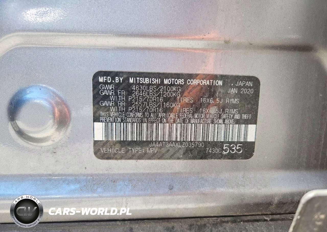 2020 Mitsubishi Eclipse Cross Es VIN:JA4AT3AAXLZ035790 - 13