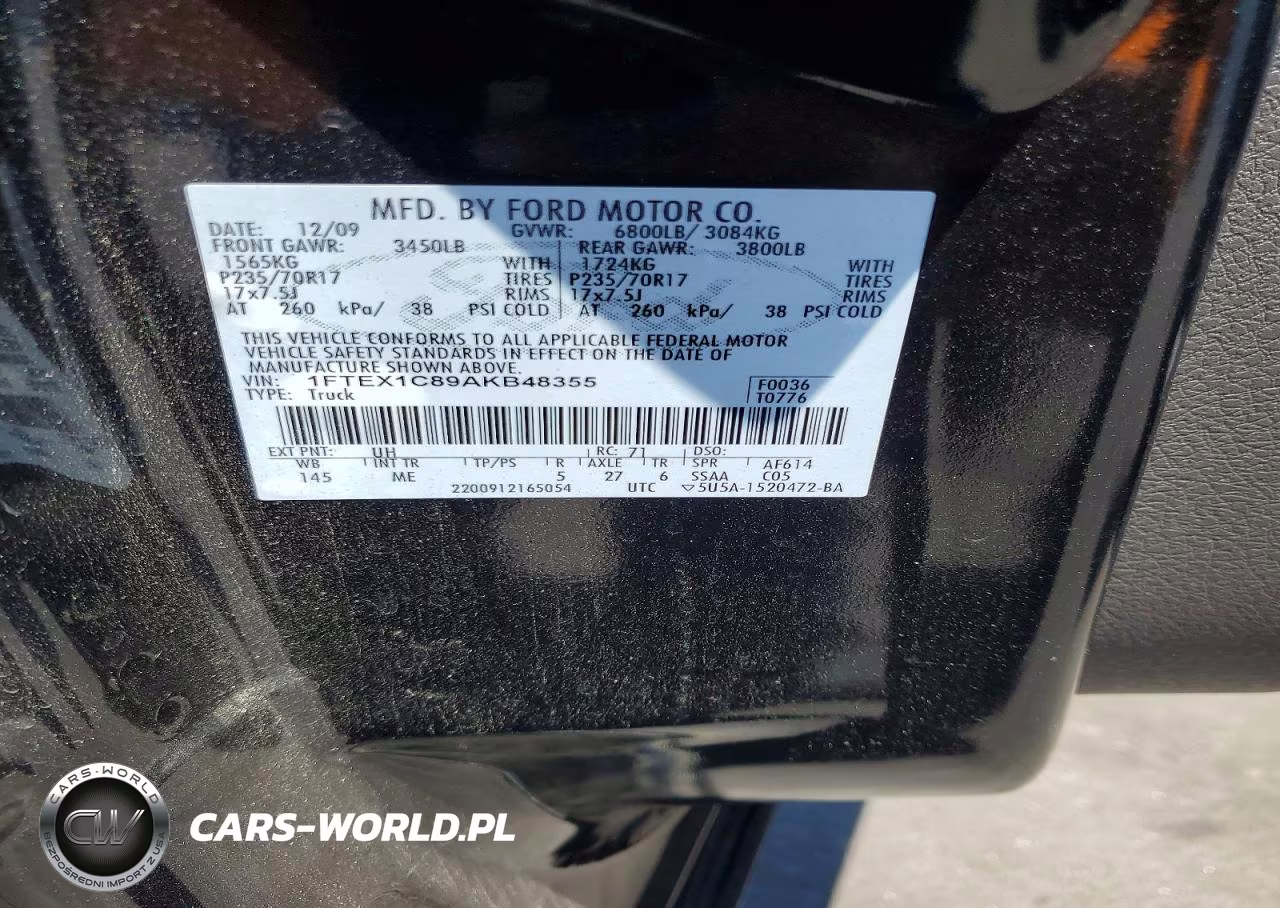 2010 Ford F150 Super Cab VIN:1FTEX1C89AKB48355 - 12