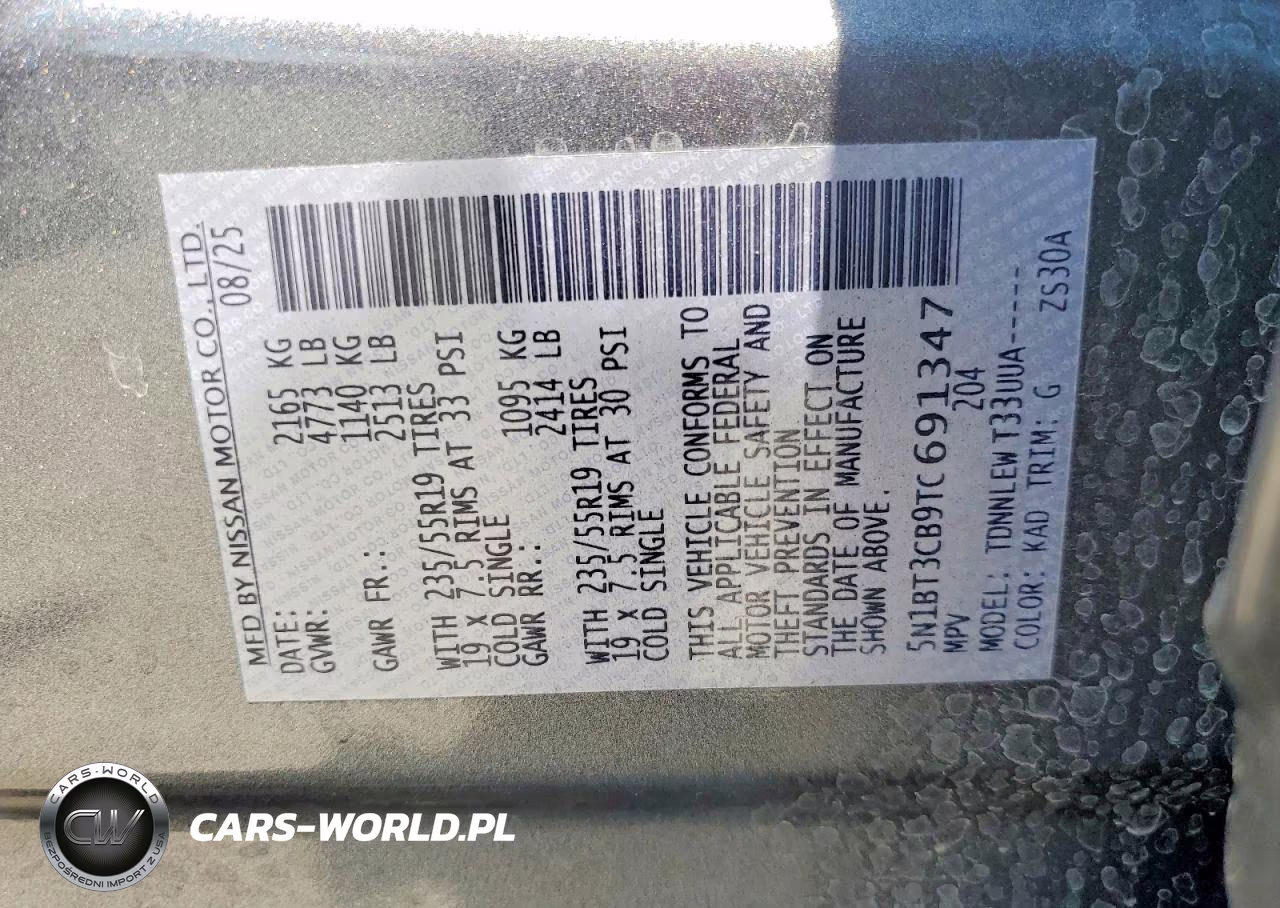 2026 Nissan Rogue Sl VIN:5N1BT3CB9TC691347 - 13
