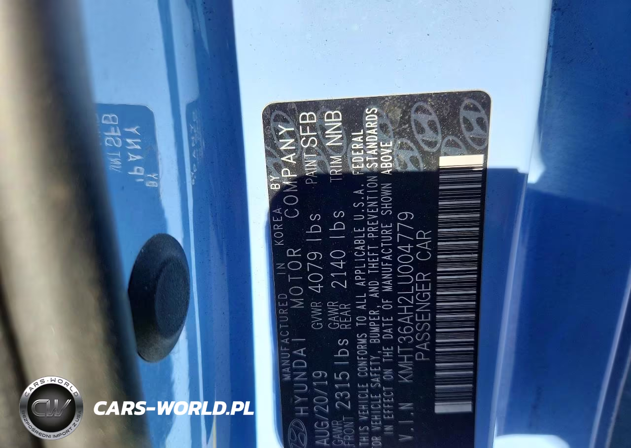 2020 Hyundai Veloster N Base VIN:KMHT36AH2LU004779 - 13