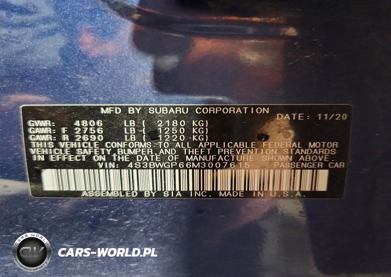 2021 Subaru Legacy Touring Xt VIN:4S3BWGP66M3007615 - 12