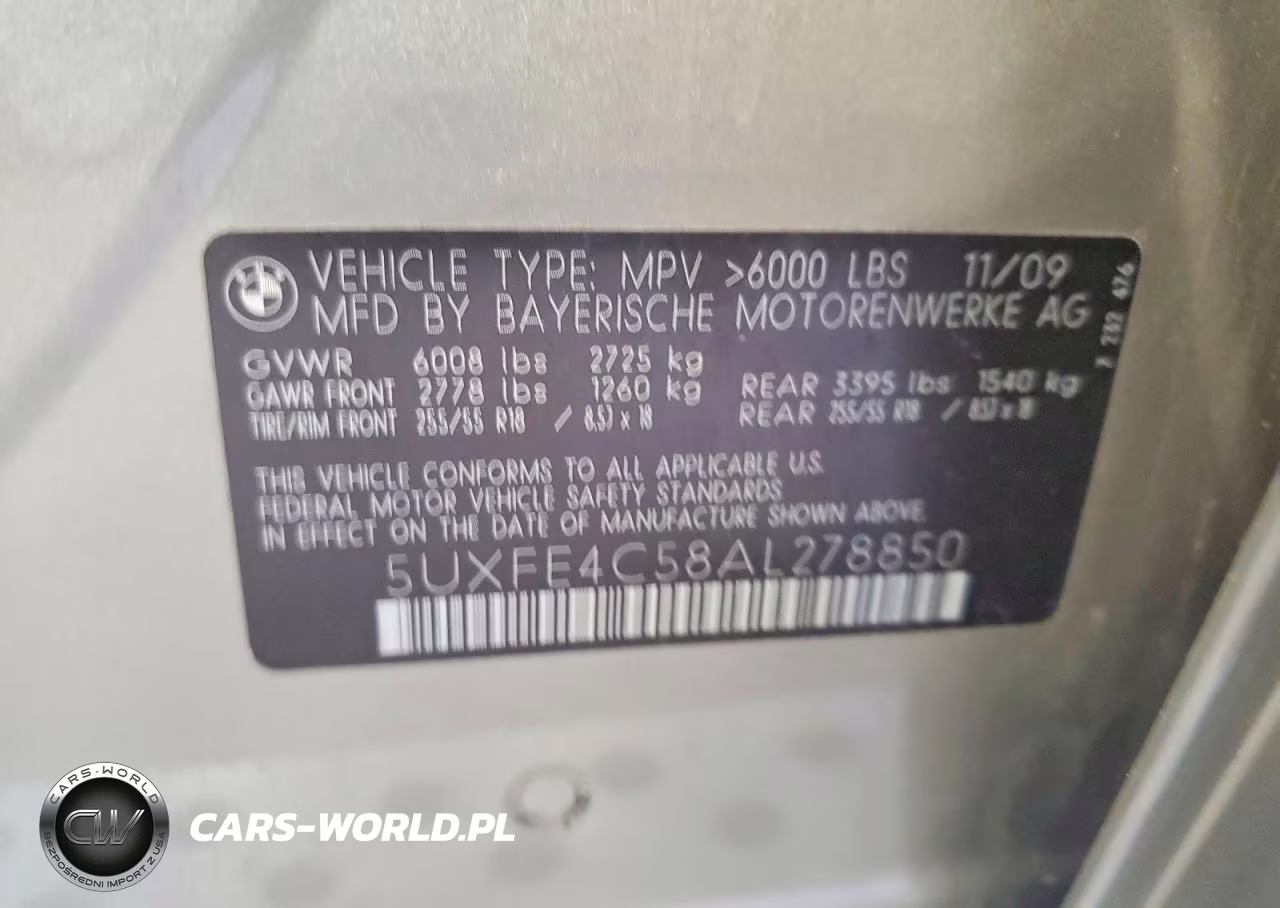 2010 BMW X5 xDrive30I VIN:5UXFE4C58AL278850 - 13