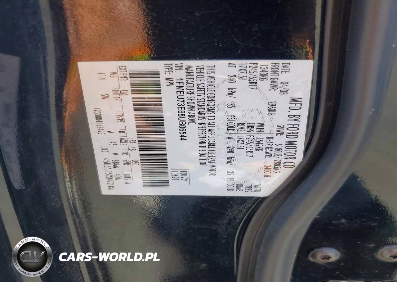 2008 Ford Explorer Xlt VIN:1FMEU73E68UB06544 - 13