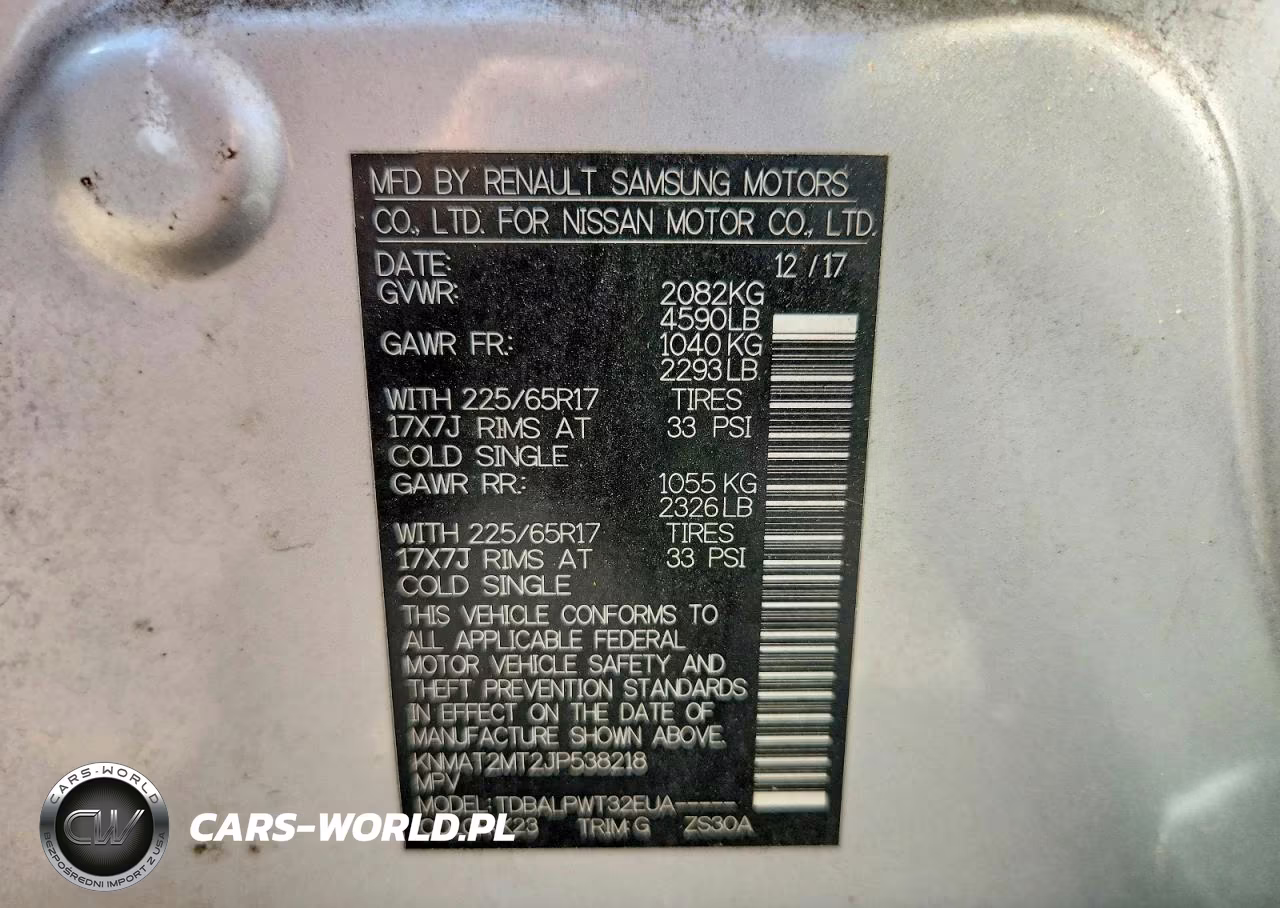 2018 Nissan Rogue S VIN:KNMAT2MT2JP538218 - 14