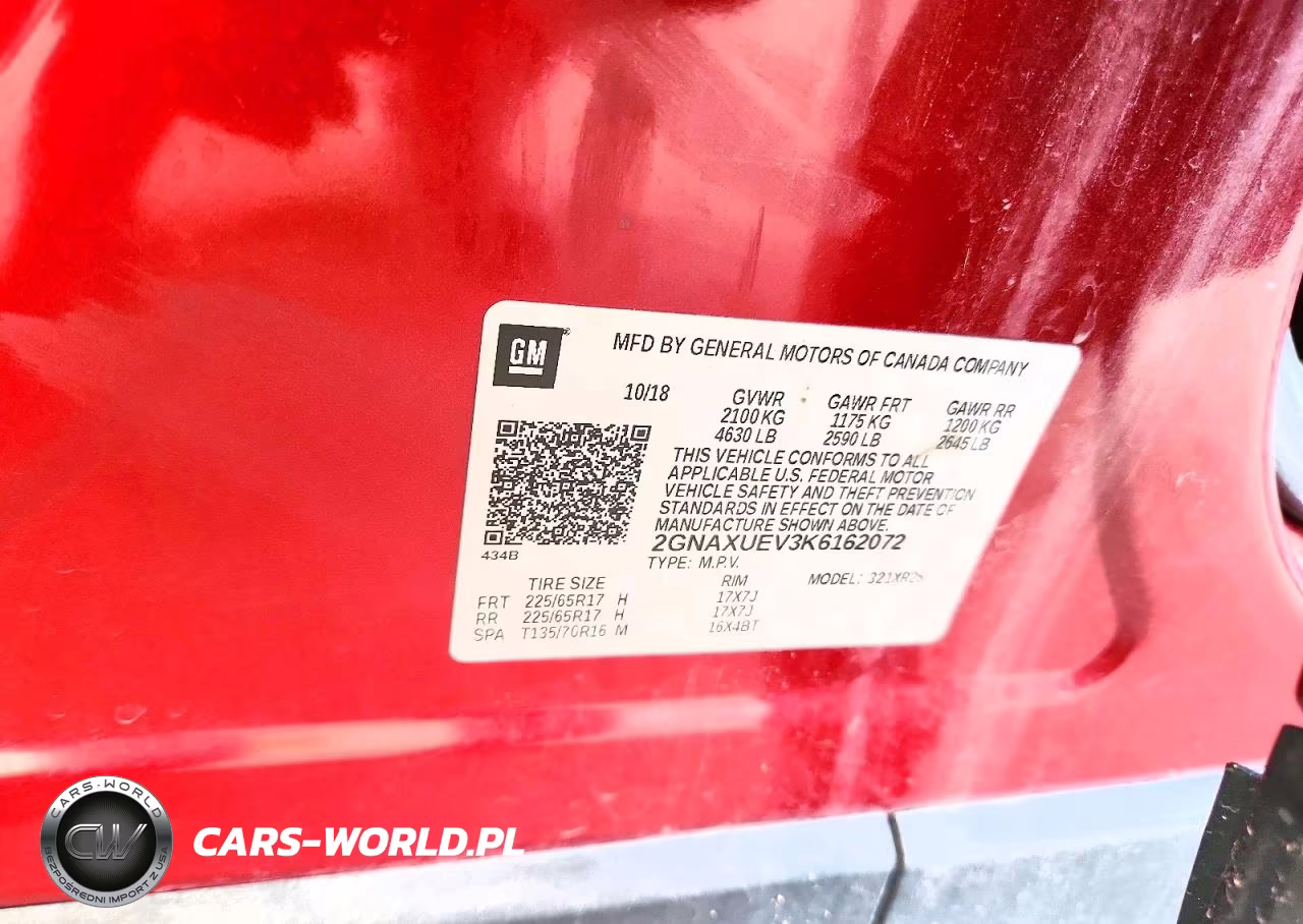 2019 Chevrolet Equinox Lt VIN:2GNAXUEV3K6162072 - 13