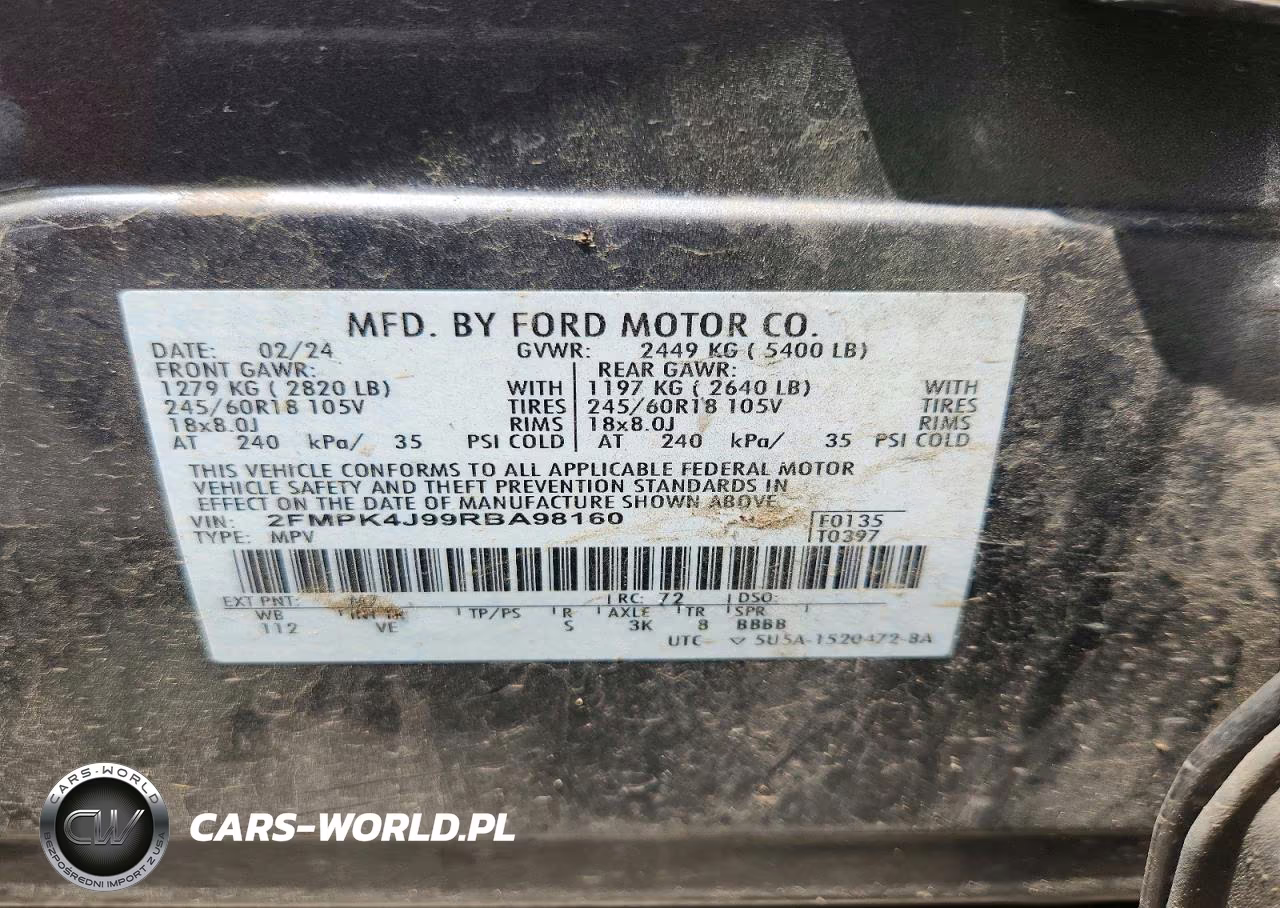 2024 Ford Edge Sel VIN:2FMPK4J99RBA98160 - 13