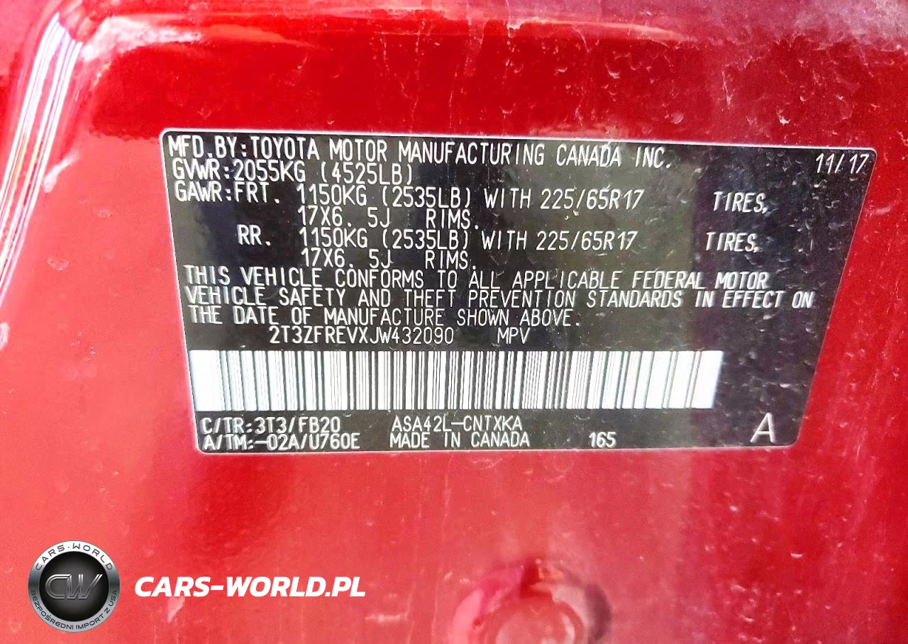 2018 Toyota Rav4 Le VIN:2T3ZFREVXJW432090 - 14