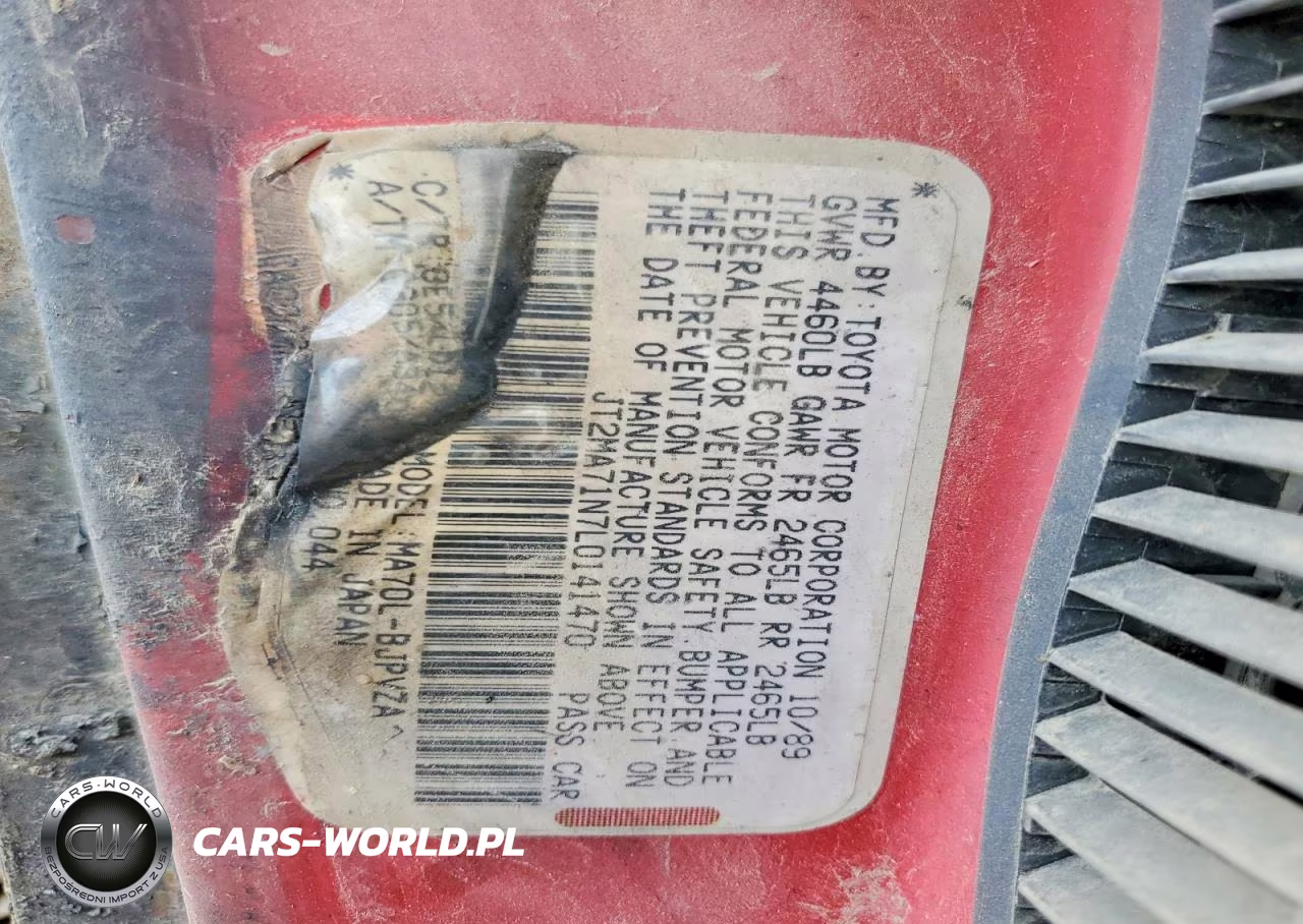 1990 Toyota Supra Sport Roof VIN:JT2MA71N7L0141470 - 12