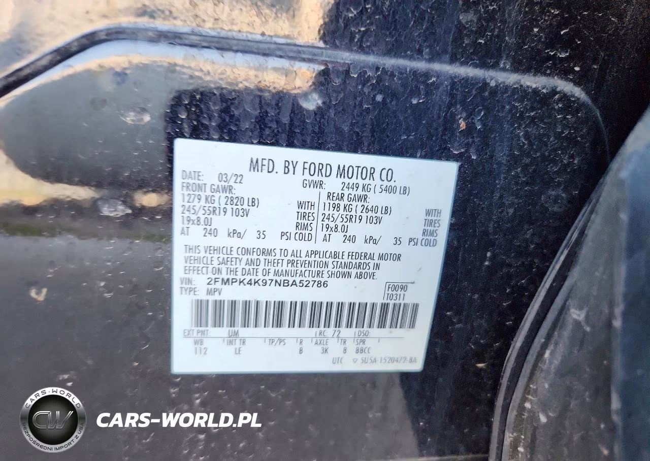 2022 Ford Edge Titanium VIN:2FMPK4K97NBA52786 - 13
