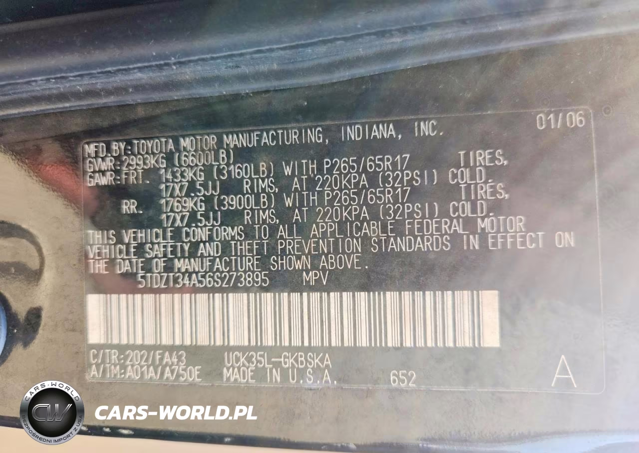 2006 Toyota Sequoia Sr5 VIN:5TDZT34A56S273895 - 13