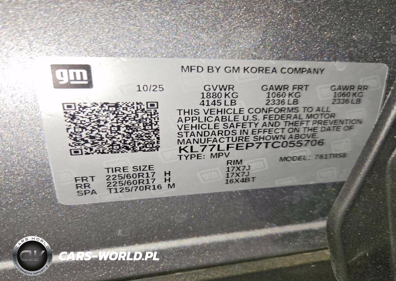 2026 Chevrolet Trax Ls VIN:KL77LFEP7TC055706 - 12