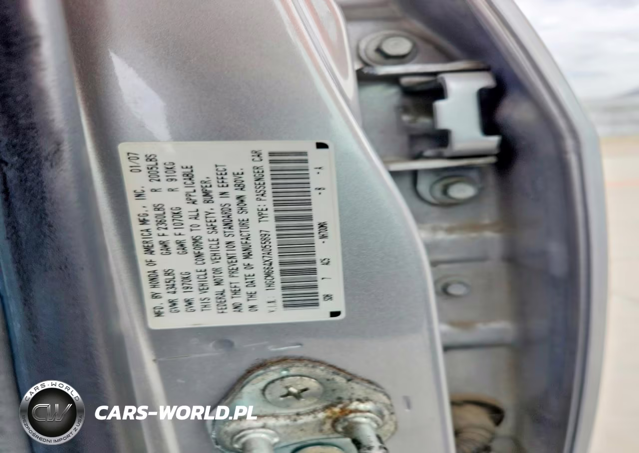 2007 Honda Accord VIN:1HGCM664X7A055897 - 12