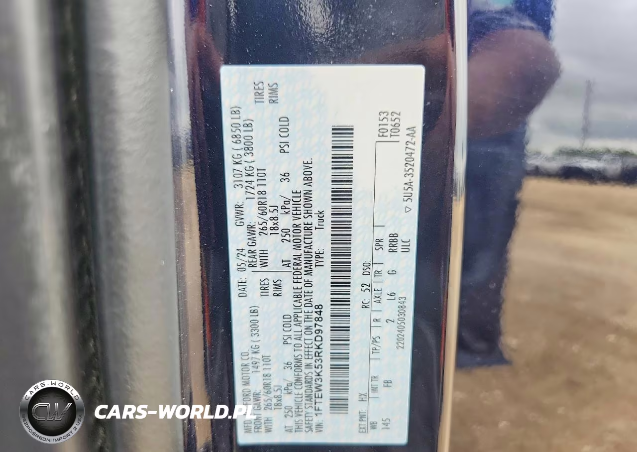 2024 Ford F150 Xlt VIN:1FTEW3K53RKD97848 - 12