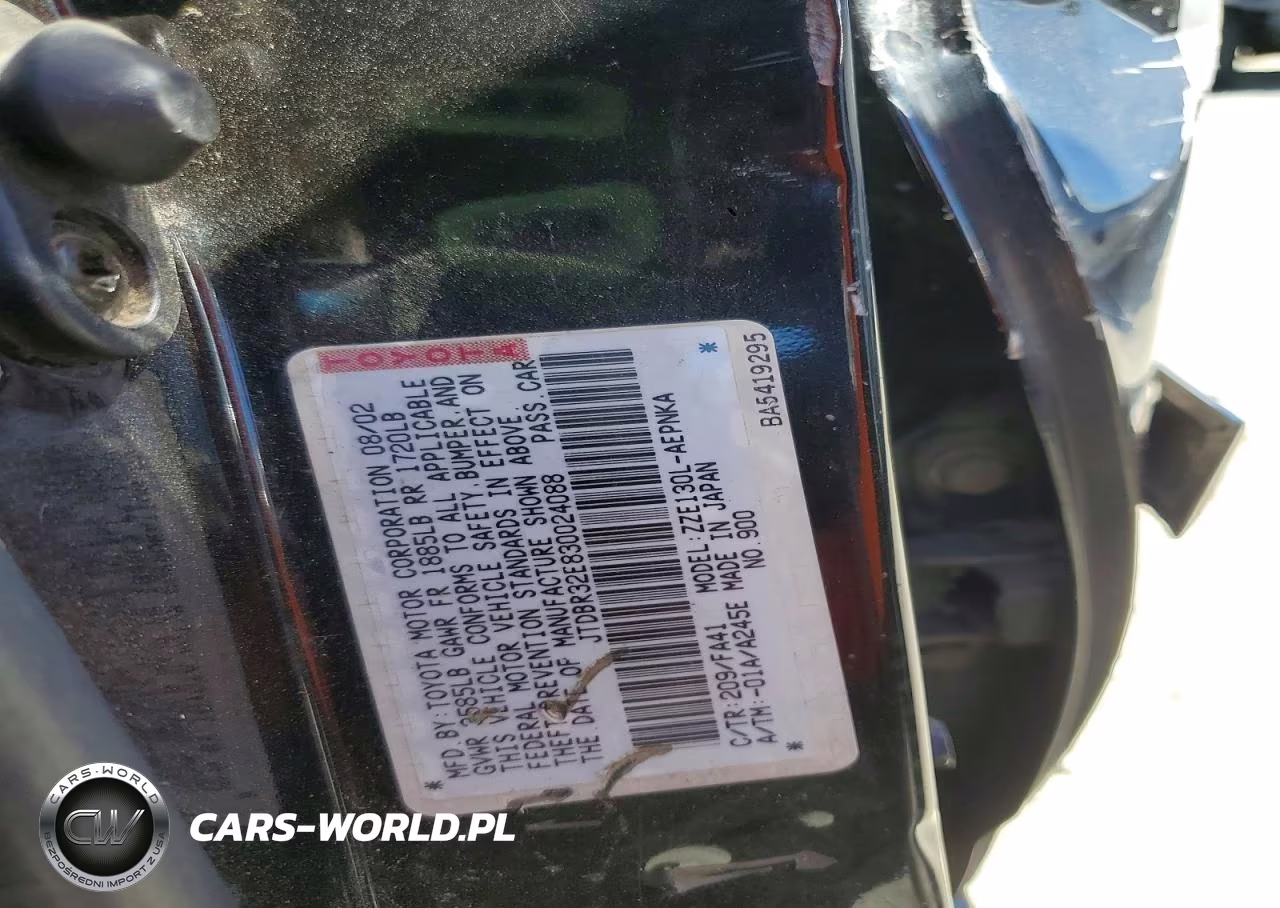 2003 Toyota Corolla Le VIN:JTDBR32E830024088 - 13