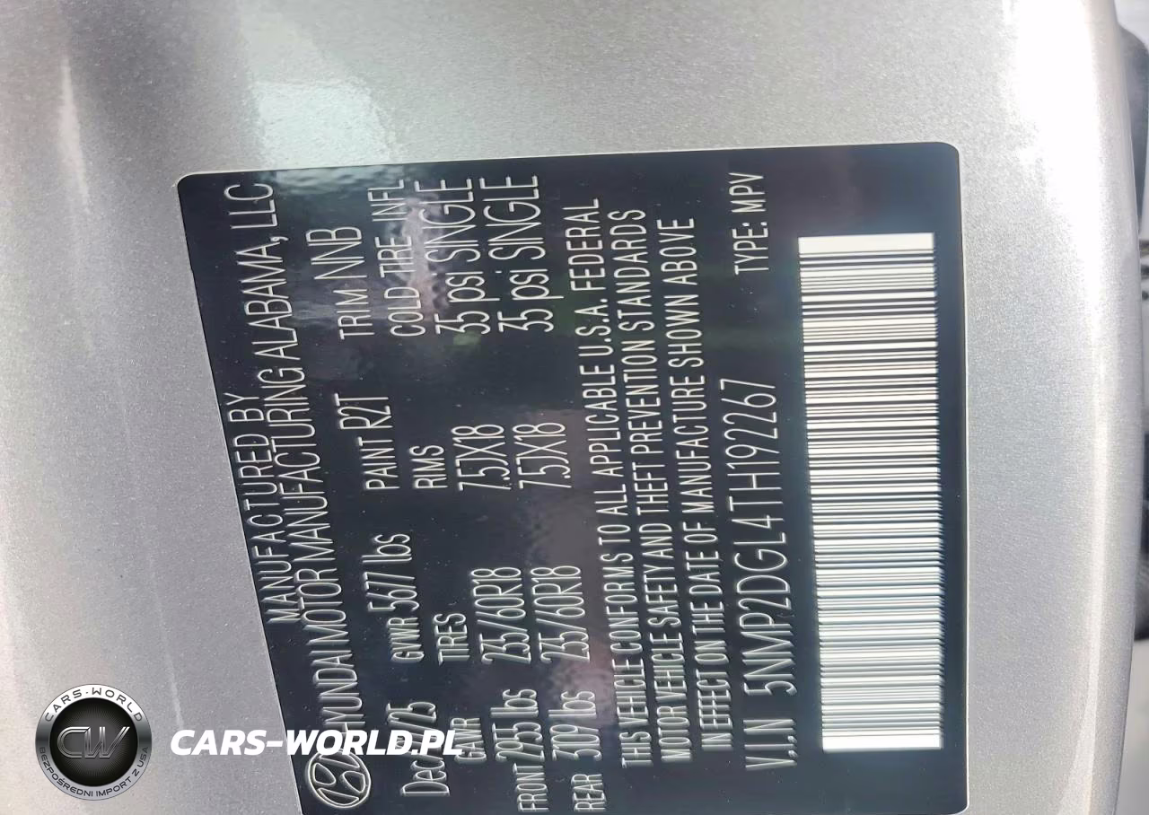 2026 Hyundai Santa Fe Sel VIN:5NMP2DGL4TH192267 - 13
