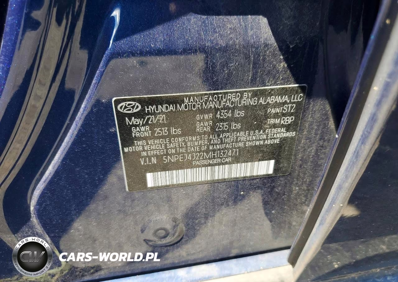 2021 Hyundai Sonata Sel Plus VIN:5NPEJ4J22MH132471 - 12