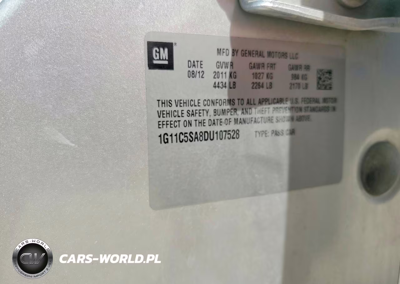 2013 Chevrolet Malibu 1Lt VIN:1G11C5SA8DU107528 - 12