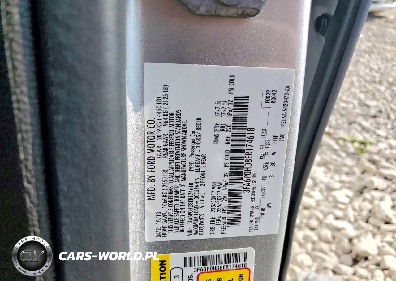 2014 Ford Fusion Se VIN:3FA6P0HD8ER174618 - 12