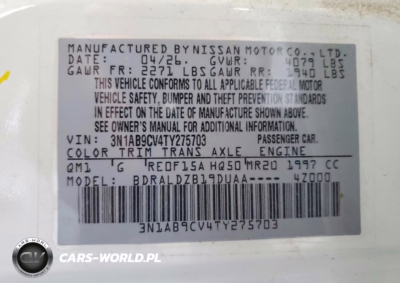 2026 Nissan Sentra Sv VIN:3N1AB9CV4TY275703 - 12