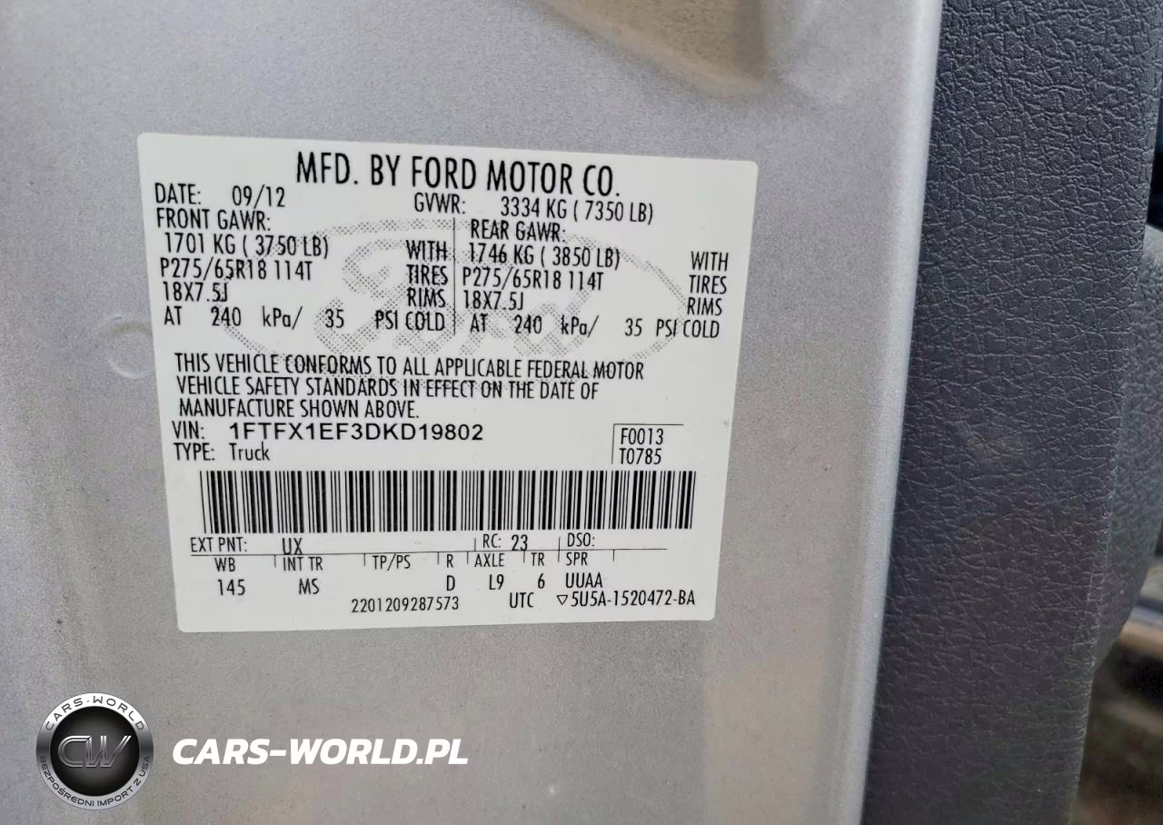 2013 Ford F150 Super Cab VIN:1FTFX1EF3DKD19802 - 12