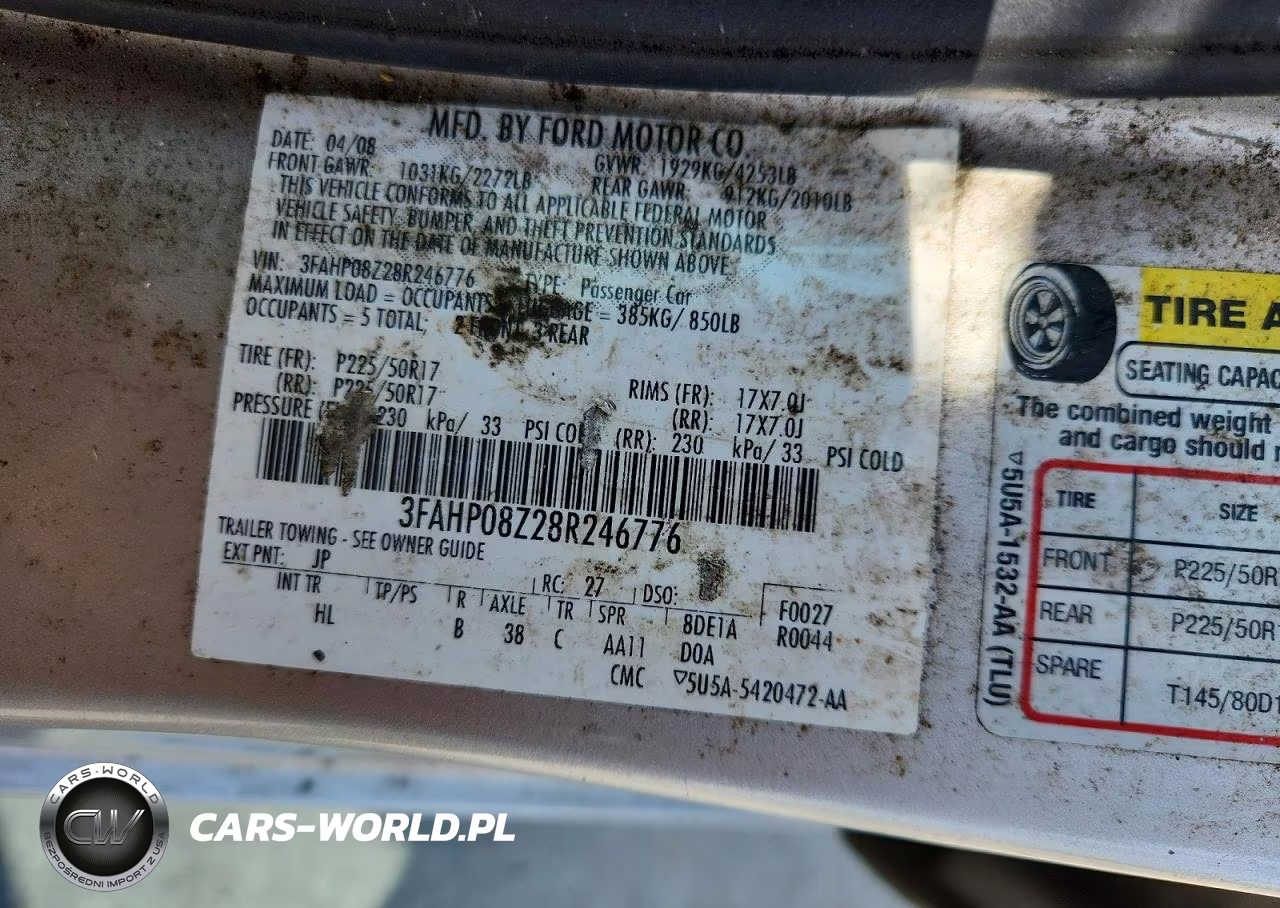 2008 Ford Fusion Sel VIN:3FAHP08Z28R246776 - 12