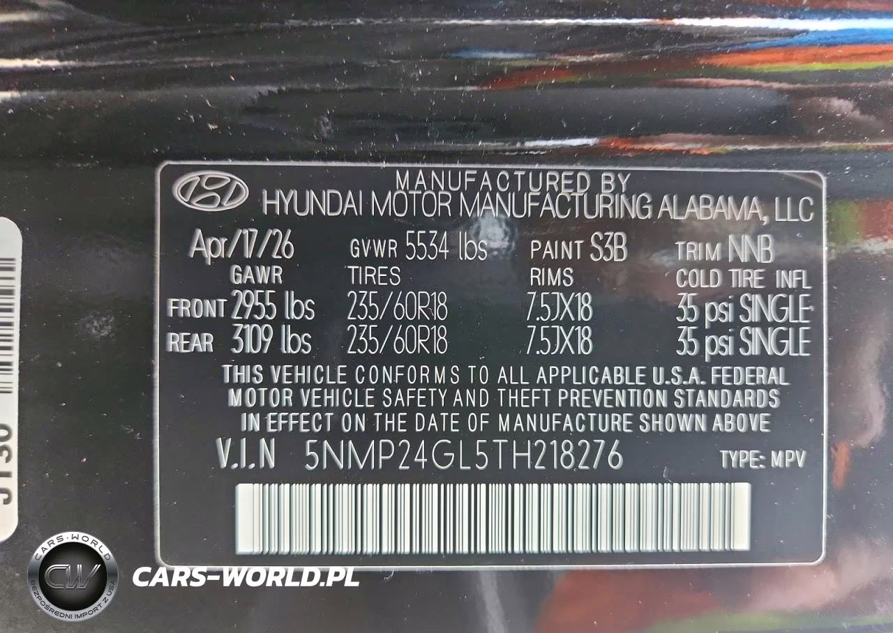 2026 Hyundai Santa Fe Sel VIN:5NMP24GL5TH218276 - 14