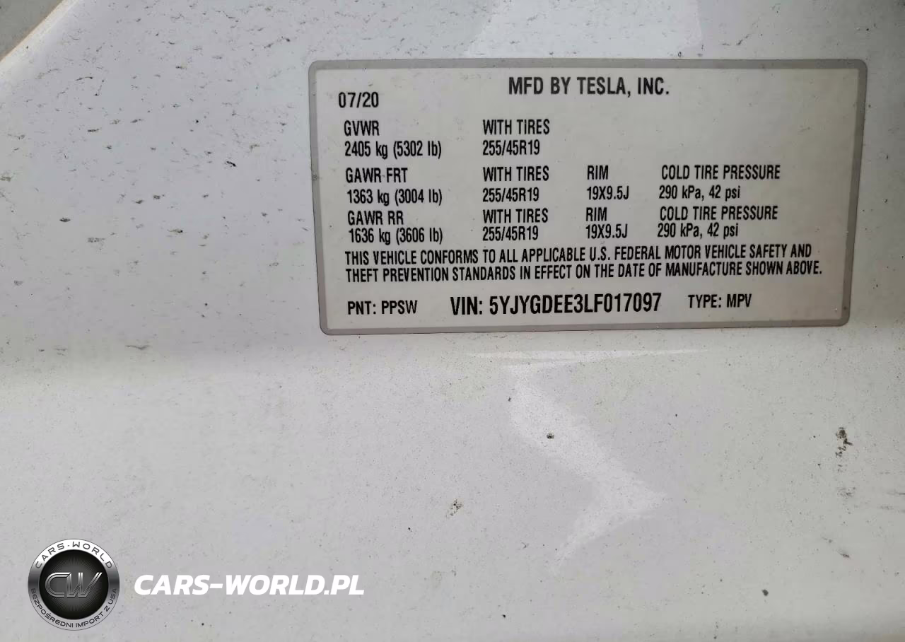 2020 Tesla Model Y Long Range Dual Motor All-Wheel Drive VIN:5YJYGDEE3LF017097 - 13