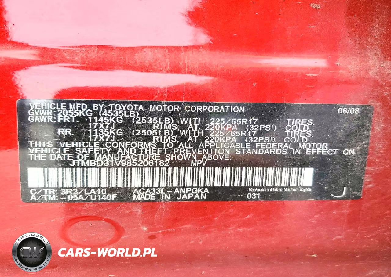 2008 Toyota Rav4 Limited VIN:JTMBD31V985206182 - 13