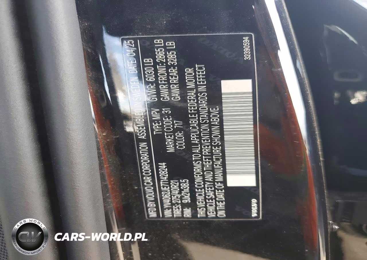 2026 Volvo Xc90 Plus VIN:YV4062JE7T1428244 - 14
