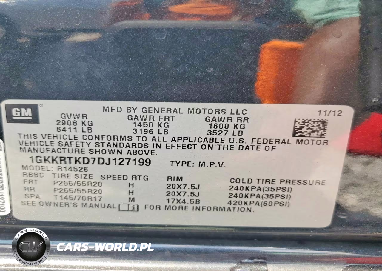 2013 GMC Acadia Denali VIN:1GKKRTKD7DJ127199 - 14
