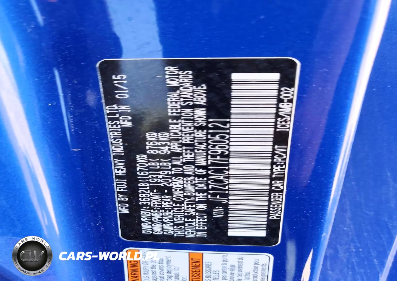 2015 Subaru Brz 2.0 Limited VIN:JF1ZCAC17F9605121 - 12