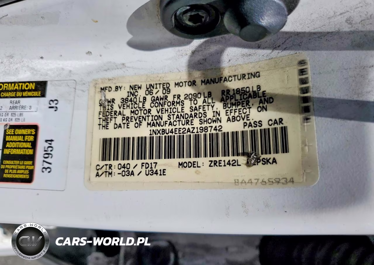 2010 Toyota Corolla S VIN:1NXBU4EE2AZ198742 - 12