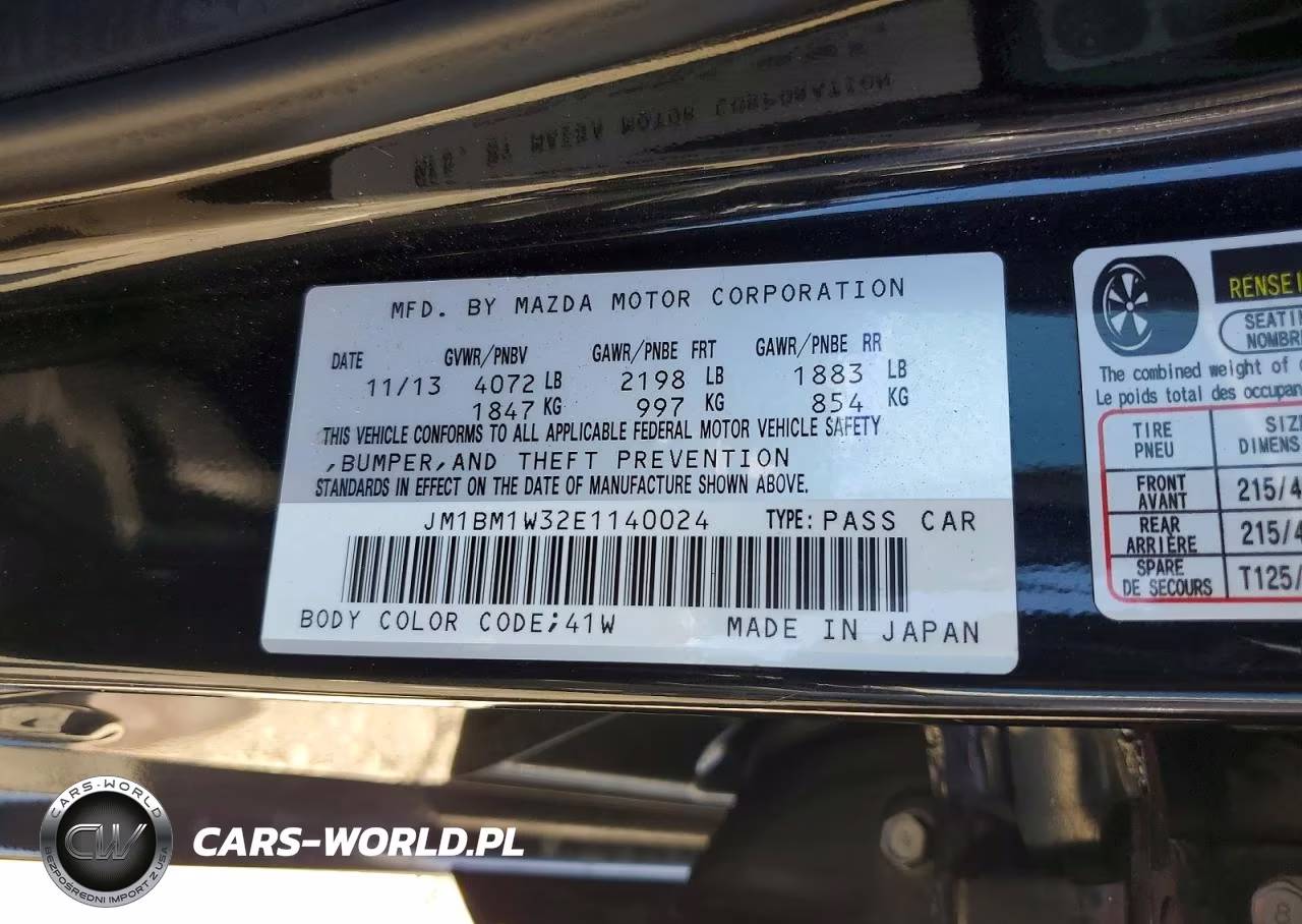 2014 Mazda 3 Grand Touring VIN:JM1BM1W32E1140024 - 12