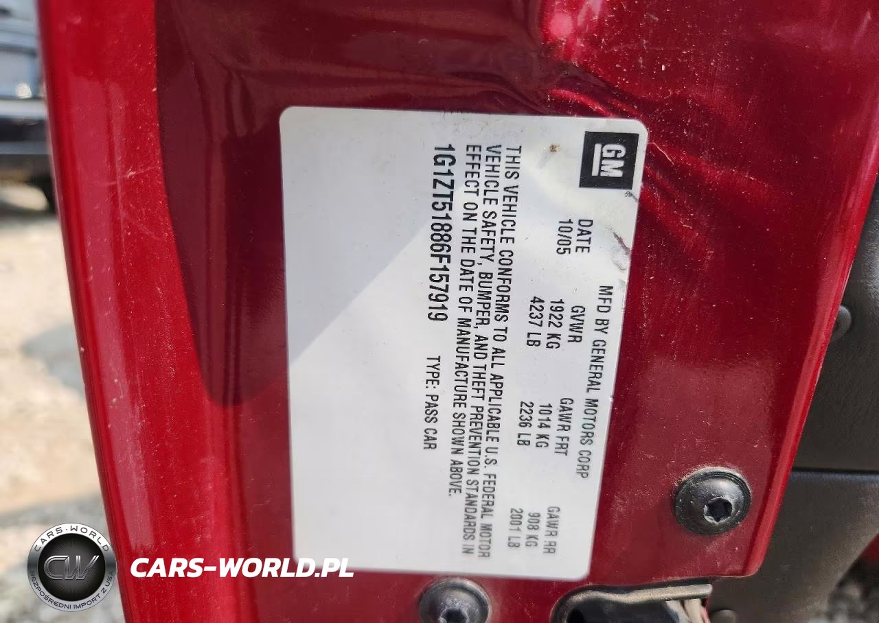 2006 Chevrolet Malibu Lt VIN:1G1ZT51886F157919 - 12