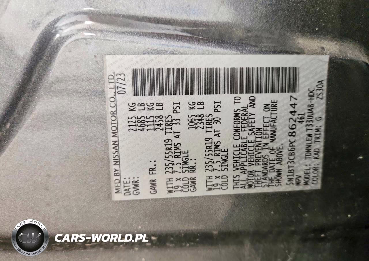2023 Nissan Rogue Sl VIN:5N1BT3CB6PC862447 - 13