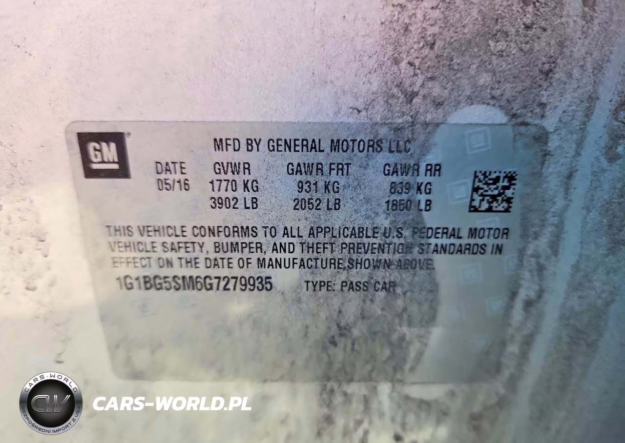 2016 Chevrolet Cruze Premier VIN:1G1BG5SM6G7279935 - 12