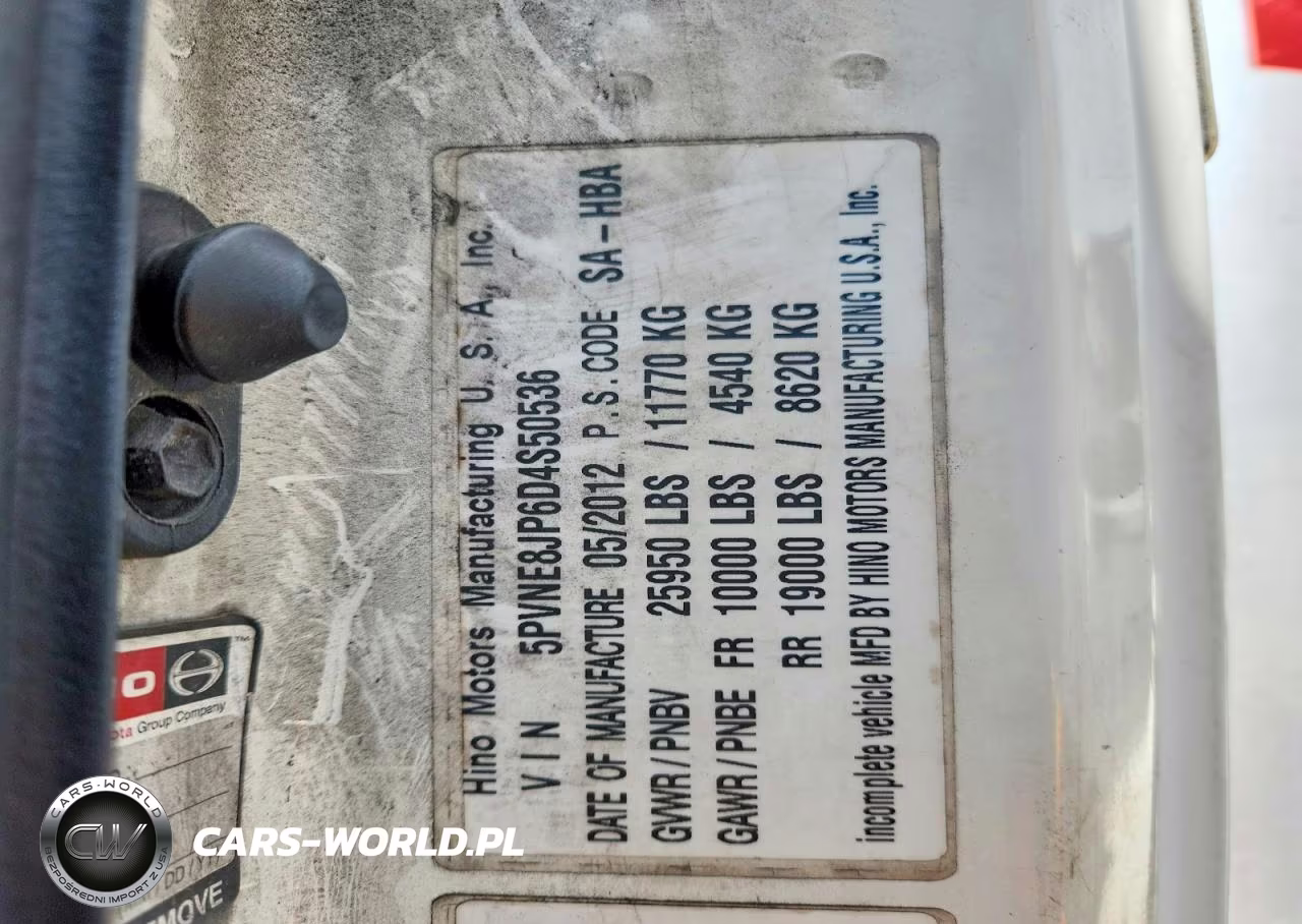 2013 Hino 258-268 Box Truck VIN:5PVNE8JP6D4S50536 - 14