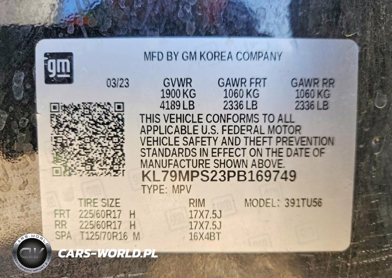 2023 Chevrolet Trailblazer Lt VIN:KL79MPS23PB169749 - 13