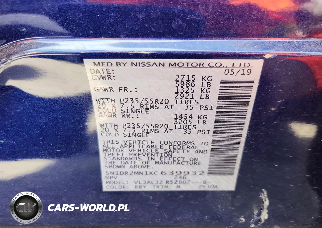 2019 Nissan Pathfinder S VIN:5N1DR2MN1KC639932 - 13