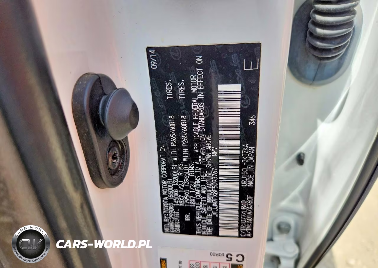 2015 Lexus Gx 460 Premium VIN:JTJJM7FX8F5093767 - 12