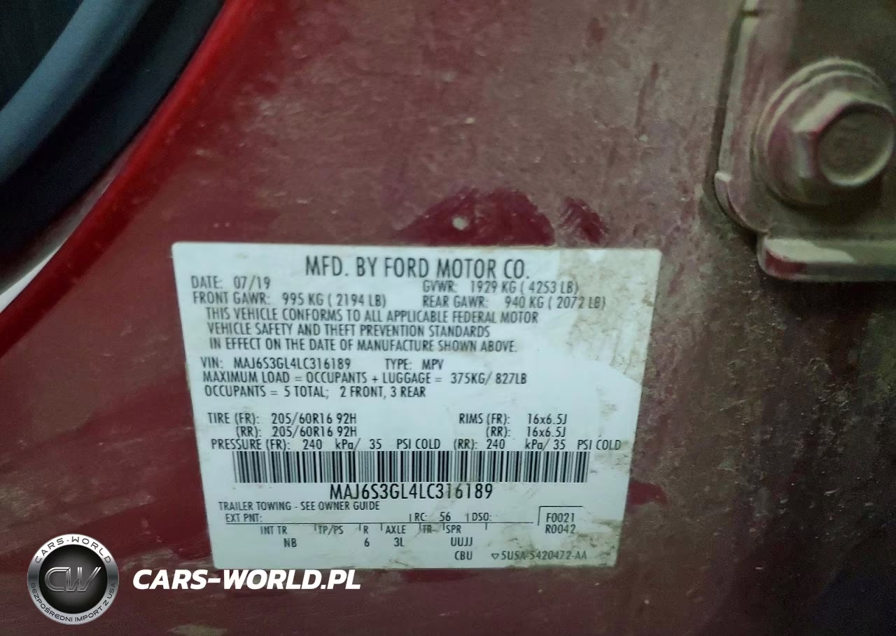 2020 Ford Ecosport Se VIN:MAJ6S3GL4LC316189 - 13