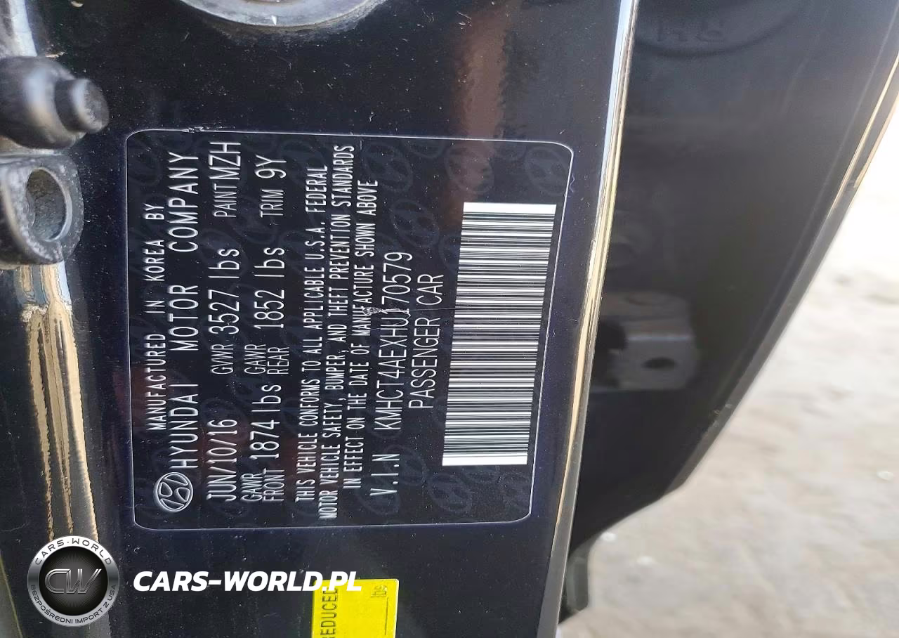 2017 Hyundai Accent Se VIN:KMHCT4AEXHU170579 - 12