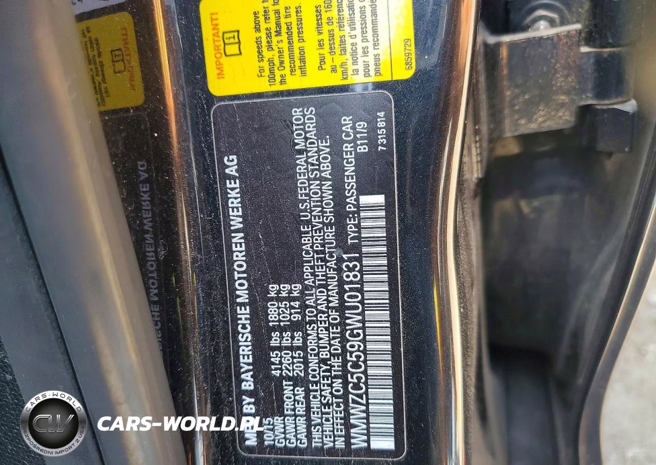 2016 Mini Cooper VIN:WMWZC5C59GWU01831 - 14