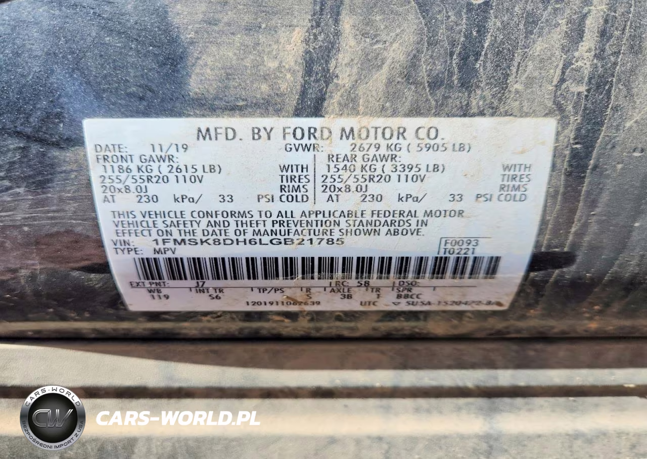 2020 Ford Explorer Xlt VIN:1FMSK8DH6LGB21785 - 13