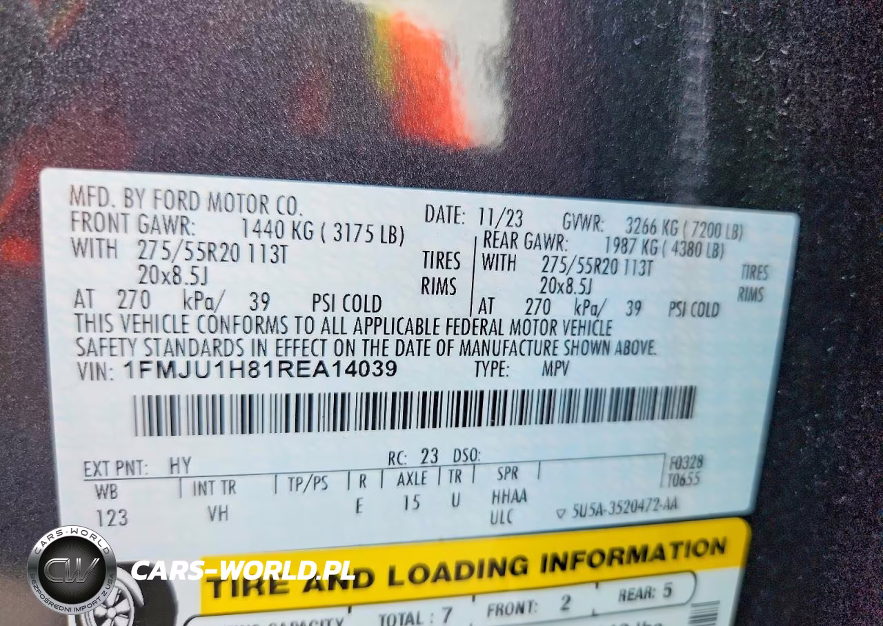 2024 Ford Expedition Xlt VIN:1FMJU1H81REA14039 - 13