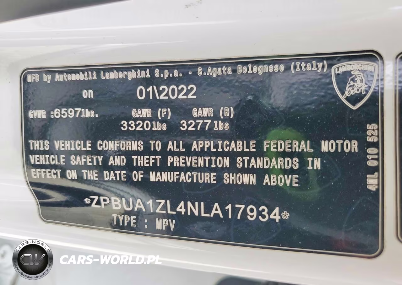 2022 Lamborghini Urus VIN:ZPBUA1ZL4NLA17934 - 14