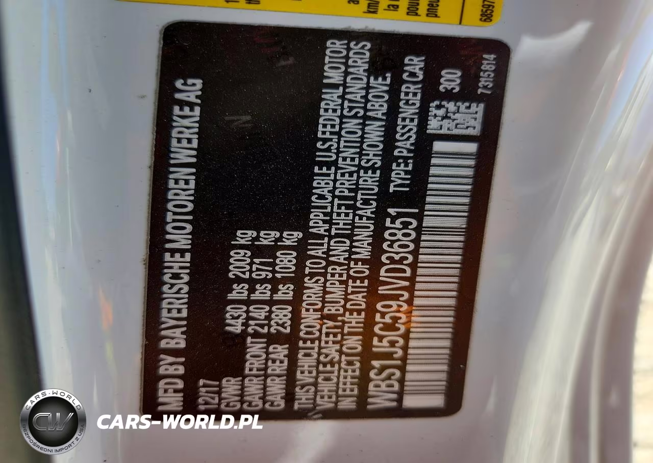 2018 BMW M2 VIN:WBS1J5C59JVD36851 - 12